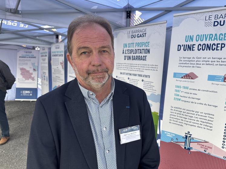 Jean-Yves Heurtin, président de la CA14, se dit favorable à la rehausse des barrages du Gast et de la Dathée.