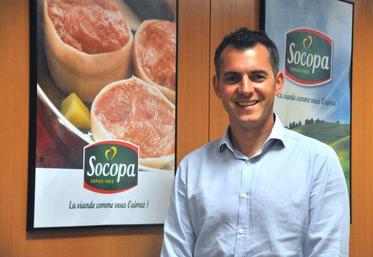 Le nouveau directeur de Socopa Coutances, Mickaël Canu croit au développement de la filière de la race Normande. Il veut y prendre part.  DR