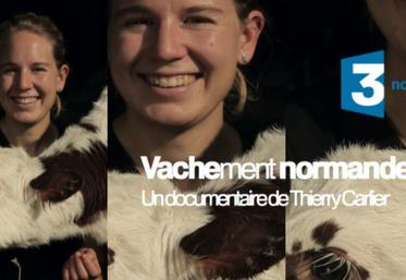 " Il faut voir ce film car il montre où en est l'agriculture aujourd'hui tout en gardant l'espoir que l'élevage à de l'avenir ", explique Barbara Paris, éleveuse de Normandes dans le Bessin et protagoniste du documentaire " Vachement Normande ".