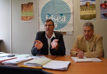 Pascal Férey et Hervé Marie, “RTE doit tenir compte du monde agricole”.