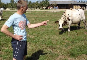 Laurent Lahaye est éleveur-inséminateur. “La technique me permet 
de mieux suivre mes vaches. J’économise également 1 500 euros par an”.
