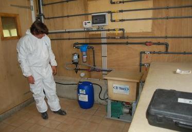 Le coeur du dispositif de brumisation.