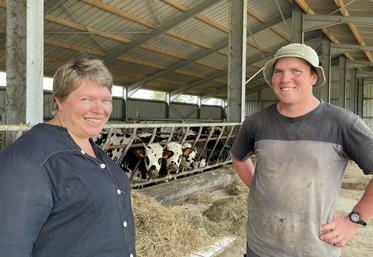 Jérémy Beuve s'est fait accompagner entre autres par Floriane Marie, conseillère à la Chambre d'agriculture de la Manche.