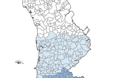 Cartographie des zones réglementées au titre de la MHE dans la Manche à la date du 27 septembre 2024