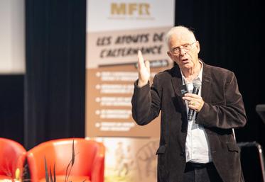 Bruno Parmentier est intervenu pour parler des perspectives agricoles en Normandie, en France et dans le monde.