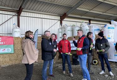 Etienne Cousin, secrétaire général des Jeunes agriculteurs de la Manche, a questionné les responsables nationaux sur les ICPE. 