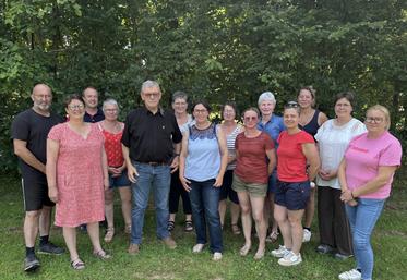 Les agricultrices se mobilisent pour la lutte contre le cancer aux côtés de la Ligue contre le cancer, présidée par Rémi Baillache.