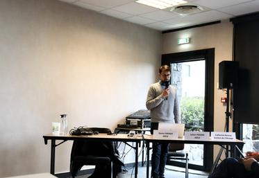 Julien Fradin, chargé d'étude à l'Institut de l'élevage, a fait le point sur les recherches en cours au sujet de l'impact de l'agrivoltaïsme sur la production agricole et le bien-être des animaux.