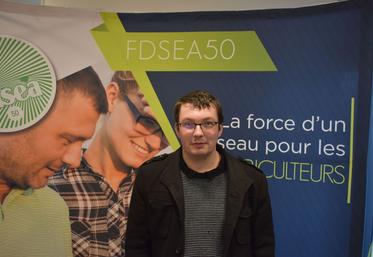 Nicolas Dumont, président de la section expropriation-urbanisation de la FDSEA de la Manche.