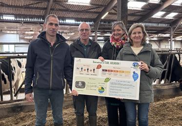 Les éleveurs, Marcel et Baptiste Bourdon, travaillent à la fois sur l'aspect économique mais aussi environnemental et sur le bien-être animal. Des axes essentiels pour produire correctement.