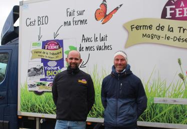 Quentin Fromont et Antoine Garreau, éleveurs primés.