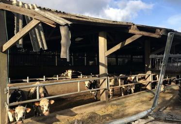 Au petit matin de la tempête Goretti, des éleveurs ont pu constater les dégâts sur leurs bâtiments.