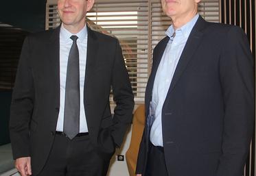 Anthony Lever et Olivier Borel. "On a besoin de tous les agriculteurs. Nous sommes en capacité d'accompagner tous les projets qui ont une dimension économique", a insisté le président de Crédit Agricole Normandie.