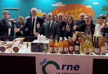 Le département de l'Orne est venu soutenir les producteurs ornais au Salon de l'agriculture lundi 23 février 2026.