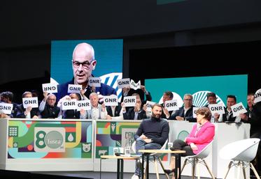 Arnaud Rousseau, président de la FNSEA, et candidat à sa succession, a dressé un moment de vérité face à la ministre de l'Agriculture, des congressistes, et partenaires.