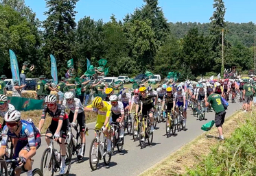 En 2024, le Tour de France est passé dans le sud-Manche. Les agriculteurs avaient réalisé un visuel sur la commune de Barenton (archive).