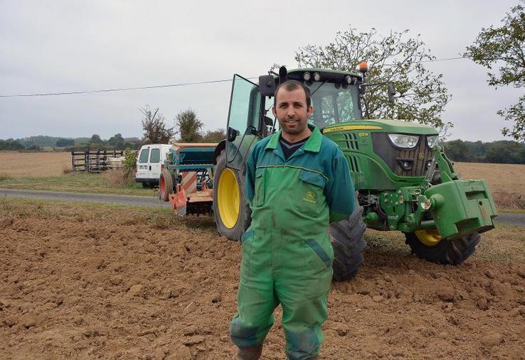 Anthony Gallard est agriculteur au sein de l’EARL de la Bonnière sur la commune de Bourgneuf-en-Mauges.