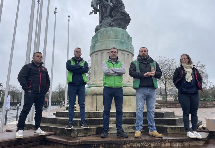 Antoine Goislard, Médéric Sauvage et Fabien Cadeau sont soutenus par la fédération des EDT, la FDSEA49 et JA49.