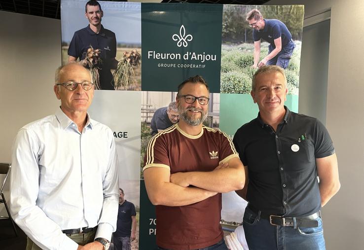 Bruno Gautier, président, Yohan Saulais, vice-président, et Christophe Février, directeur de la coopérative.