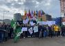 A l'initiative de la FDSEA67, JA67 et du Copa-Cogeca, une « flash action » a été menée mardi matin devant le Parlement européen, à Strasbourg, tandis que les eurodéputés s'apprêtaient à voter en plénière les amendements proposés sur les IED.