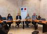 Nathalie Gimonet (directrice de cabinet du préfet), Pierre-Julien Eymard (directeur départemental des territoires (DDT 49), Frédéric Rozet (chef de service départemental OFB 49) et Régis Gallais (référent réseau loup à l'OFB Pays de la Loire) ont tenu un point presse sur le loup vendredi 13 décembre.