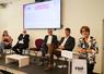 De gauche à droite : Manon Pisani (JA Nat), Philippe Bizien (Inaporc), François Valy (FNP), Hervé Lapie (FNSEA) et Annie Gevenard. 
