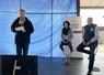 Frédéric Acker, directeur général adjoint de l'UAPL, Emeline Birot, diététienne à Saumur et Yannick Hus, directeur des achats chez Vivien Paille.