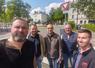 La délégation : Anthony Ménard, Maximilien Lézé, Dominique Lebrun, Pascal Pungeot, Kenny Braud.