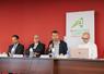 La session du 4 juin s'est déroulée au SDIS (Centre départemental d'incendie et de secours) à Beaucouzé. Avec, de gauche à droite, Pierre-Julien Eymard, DDT, François Pesneau, préfet de Maine-et-Loire, Denis Laizé, président de la Chambre d'agriculture, et Stéphane Boireau, directeur régional Territoires, délégué consulaire 49.