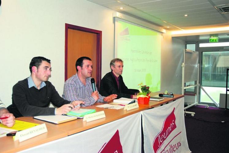 Les responsables de JA Pays de la Loire ont présenté le nouveau dispositif du parcours à l’installation.