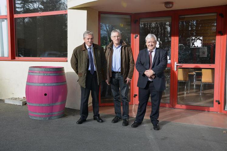 Patrick Bremaud, directeur général adjoint, Michel Legeay, président et Jean-Michel Mignot, directeur général.