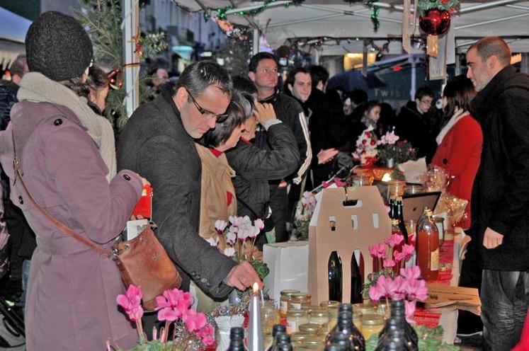 Le Marché de Noël de Jeunes agriculteurs se tenait dans le cadre de Soleils d’hiver, organisés par la ville d’Angers.