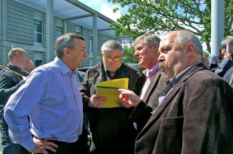 Une délégation de producteurs a été reçue par le directeur régional de Sodexo à Nantes.