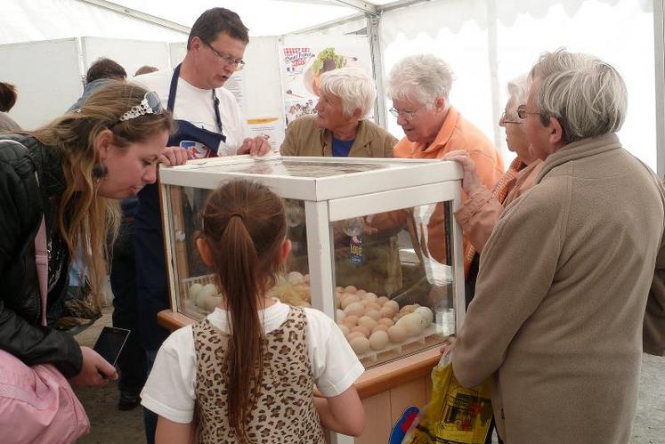 La viande de porc française, au stand du CRP.