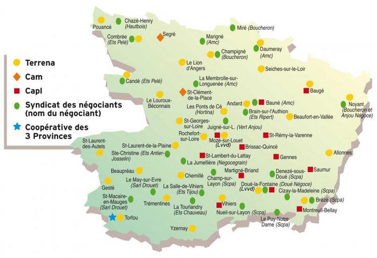 ­­De nombreux sites acceuilleront les produits en Maine-et-Loire.­­