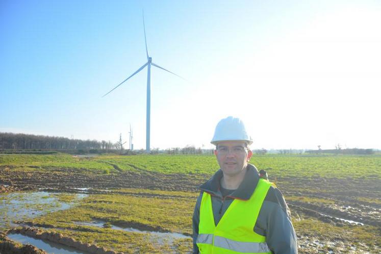 Sébastien Cesbron, chef de projet du parc éolien citoyen de l’Hyrôme.
