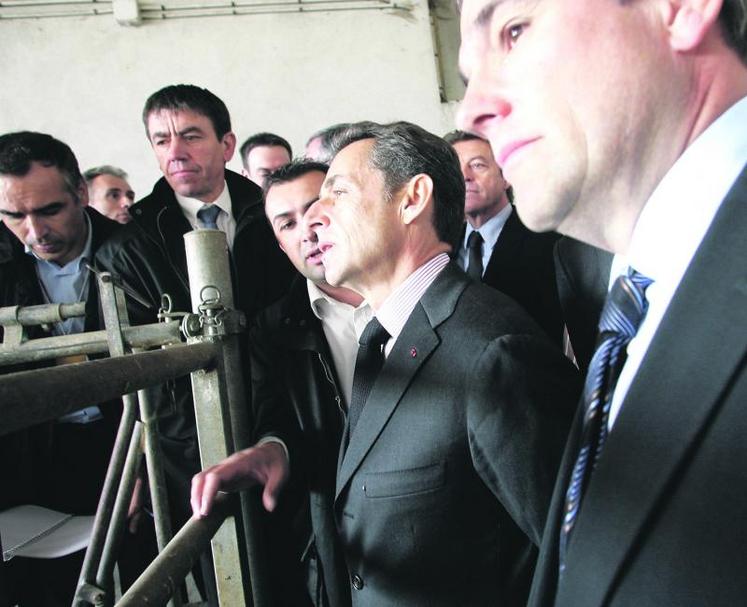 Nicolas Sarkozy a annoncé le plan de soutien à l’agriculture du Jura où il se trouvait en déplacement.