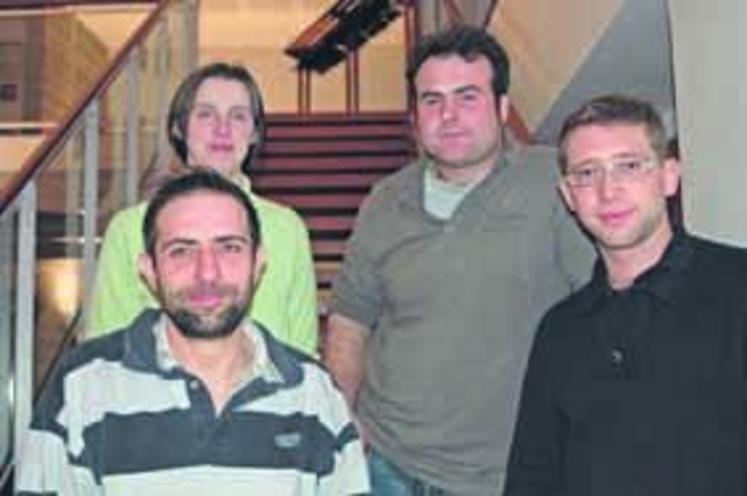 Les rapporteurs sont (de gauche à droite) : Nathalie Bessonneau, Maxime Lambert, Samuel Aubert, Matthieu Herguais.