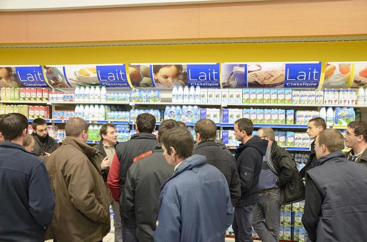 Le 15 janvier, dans le rayon produits laitiers du Leclerc de Chemillé.