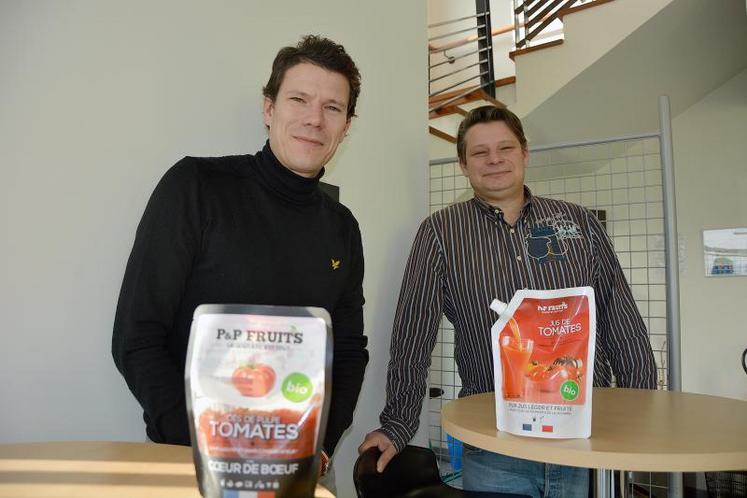 Marc et Guillaume Pajotin, de la société P&P Fruits.
