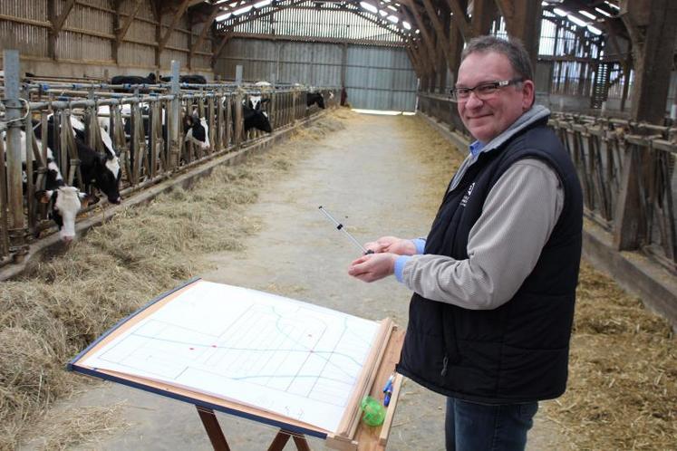 Olivier Ranchy, géobiologue de la Chambre d’agriculture des Pays de la Loire.