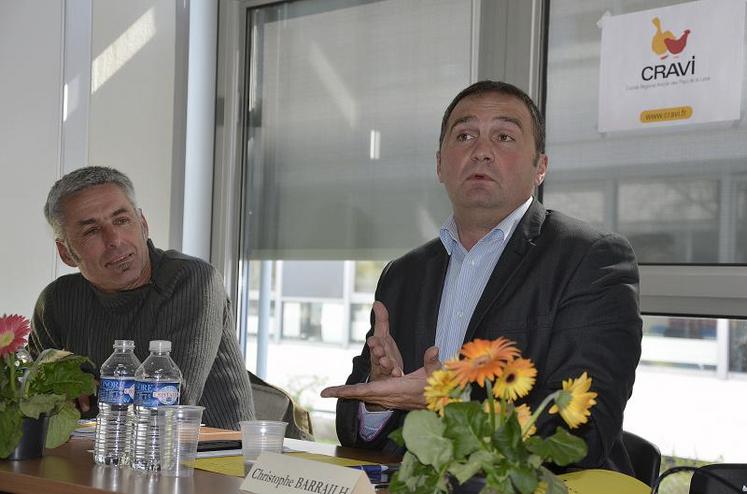 Jean-François Ramond, président du Cravi et Christophe Barrailh, président du Cifog.