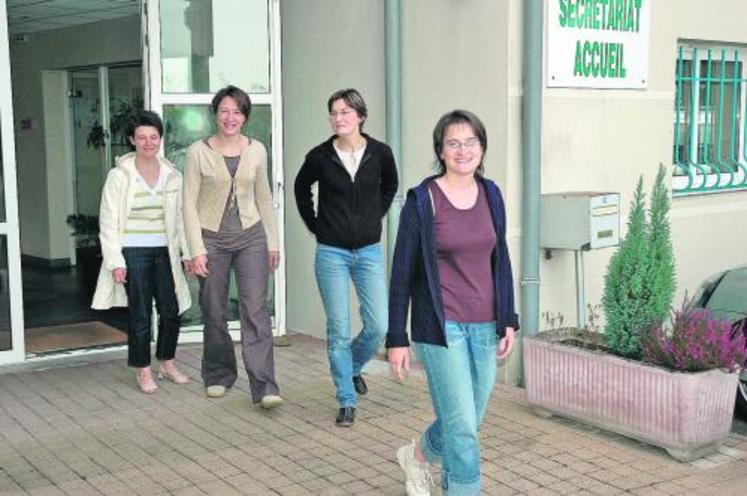 Laurence Petiteau, Nathalie Bourigault, Maria Biotteau et Edith Mérand ont décidé de s’installer en agriculture après des expériences professionnelles dans d’autres milieux.