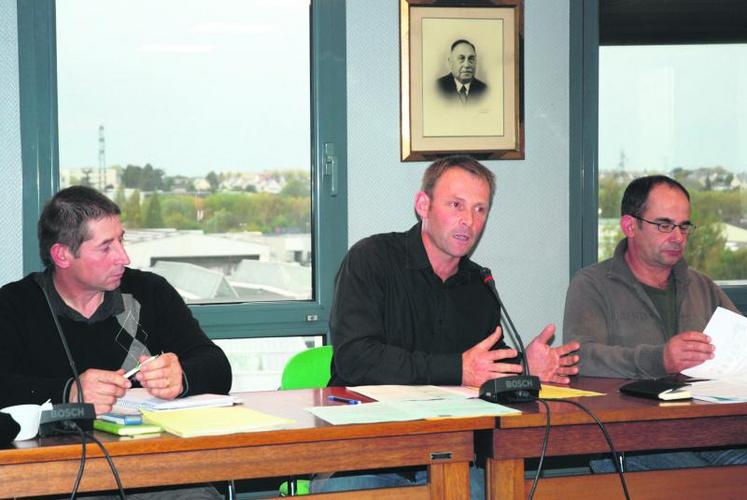 Raphaël Brunet, président de l’Union caprine et Alain Cholet, président de la Fédération départementale laitière.