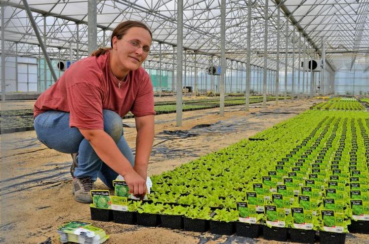 Sandra Goujon, employée au Geiq, a appris pendant deux ans le métier d’horticulteur au sein de deux entreprises.