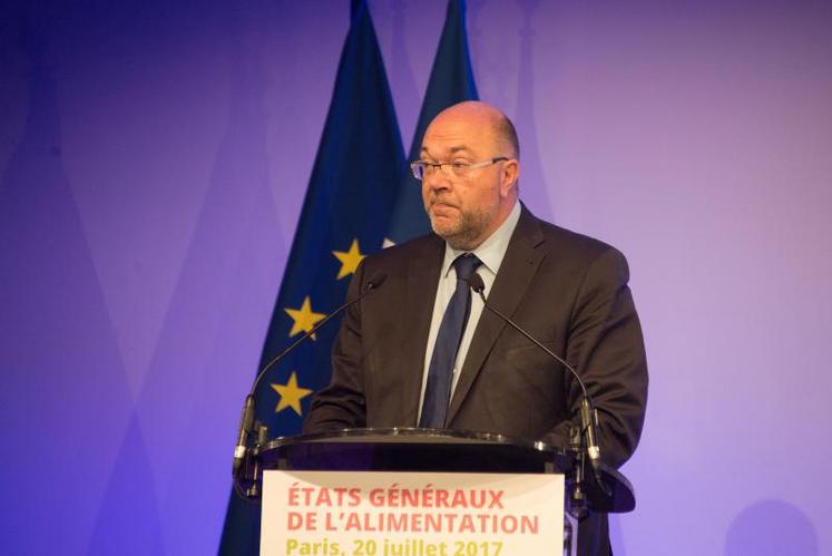 Stéphane Travert, lors des Etats généraux de l'alimentation