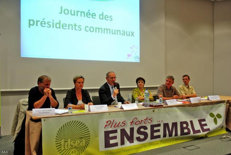 Dominique Dutartre, directeur adjoint de Champagnes céréales, était l’invité du conseil fédéral de la FDSEA.