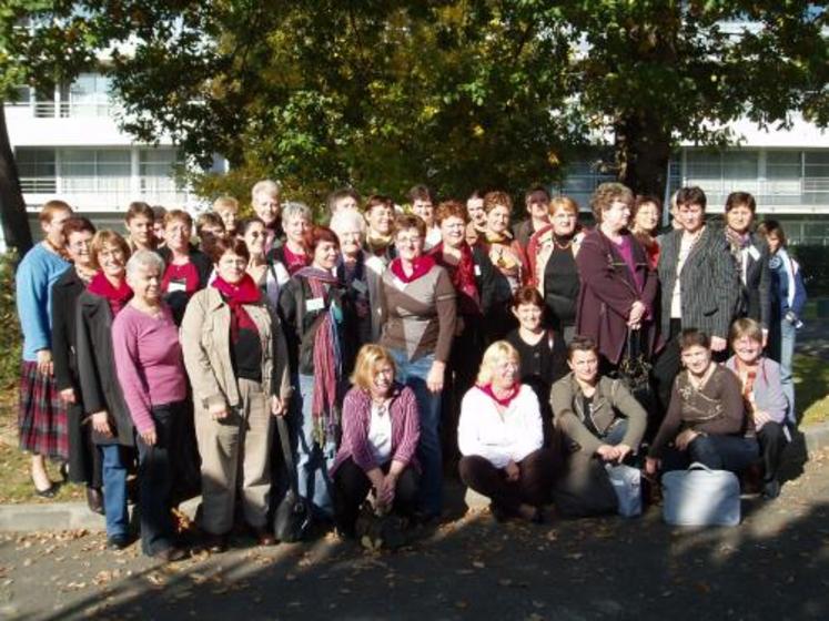 Une quarantaine d'agricultrices de la région des Pays de la Loire ont fait le déplacement à Dax pour fêter le cinquantième anniversaire de leur commission.