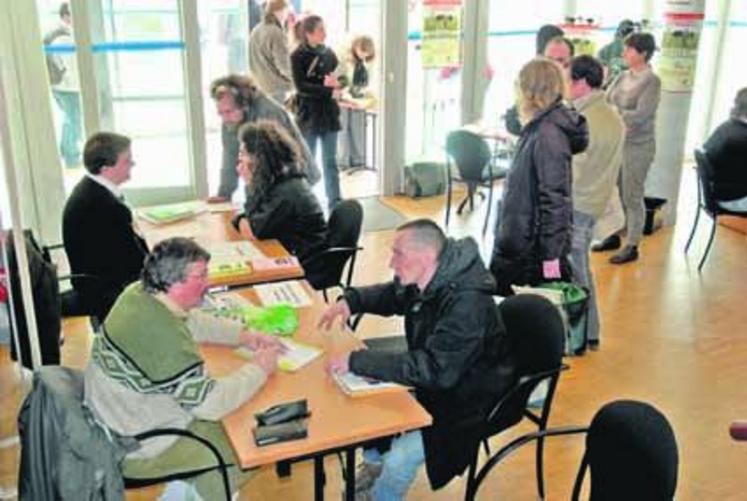 Toute la matinée, les stands de l’Adaséa et de la Chambre d’agriculture n’ont pas désempli.