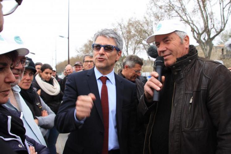 Bernard Gonzalez, nouveau préfet du Maine-et-Loire (photo prise lors d'une manifestation de la FDSEA du Vaucluse).